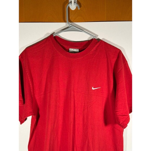 Vintage Nike‎ Red Side Swoosh Shirt Medium M - Picture 2 of 8